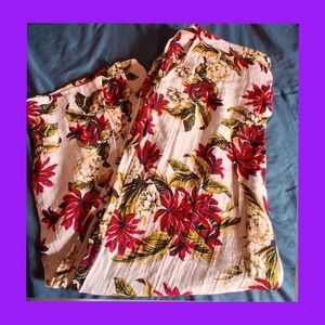 Wide Leg Floral Pants